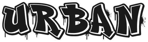URBAN in a graffiti vector font